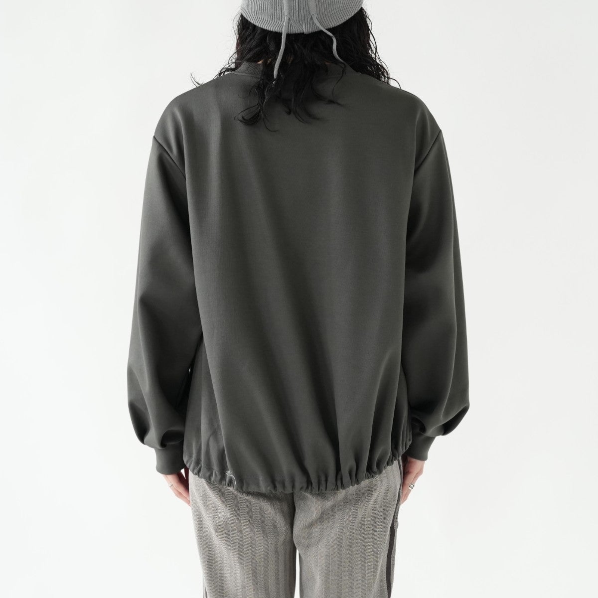 oversized drawstring hem pullover オーバーサイズドローストリングヘムプルオーバー