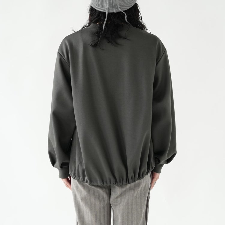 oversized drawstring hem pullover オーバーサイズドローストリングヘムプルオーバー