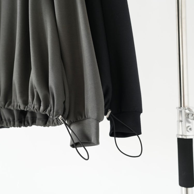 oversized drawstring hem pullover オーバーサイズドローストリングヘムプルオーバー