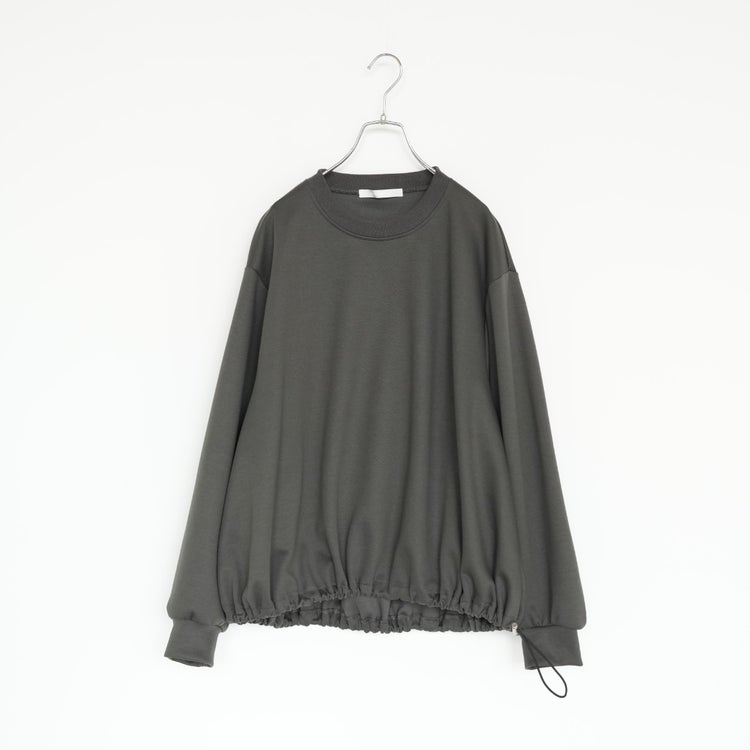 oversized drawstring hem pullover オーバーサイズドローストリングヘムプルオーバー