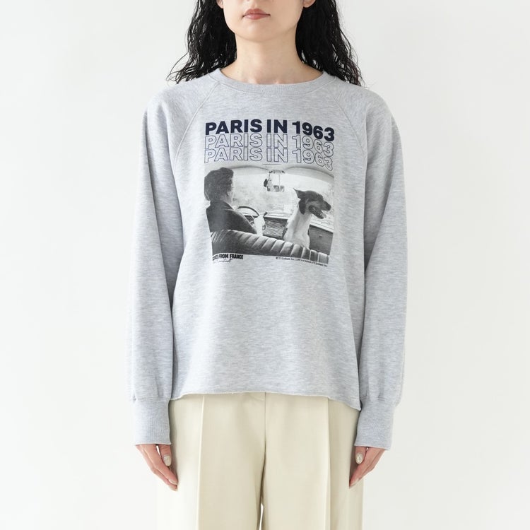 PARIS IN 1963 print sweat プリントスウェット