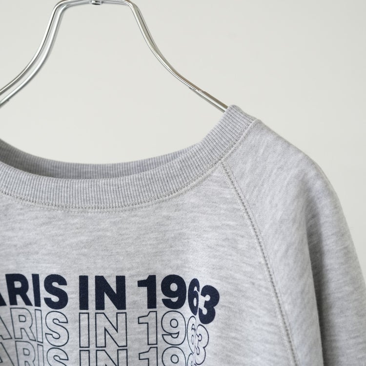 PARIS IN 1963 print sweat プリントスウェット