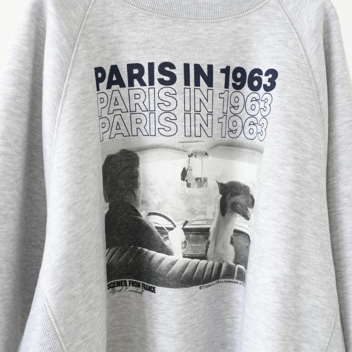 PARIS IN 1963 print sweat プリントスウェット