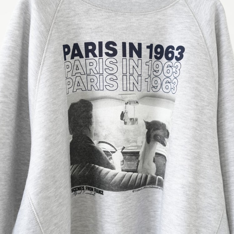 PARIS IN 1963 print sweat プリントスウェット