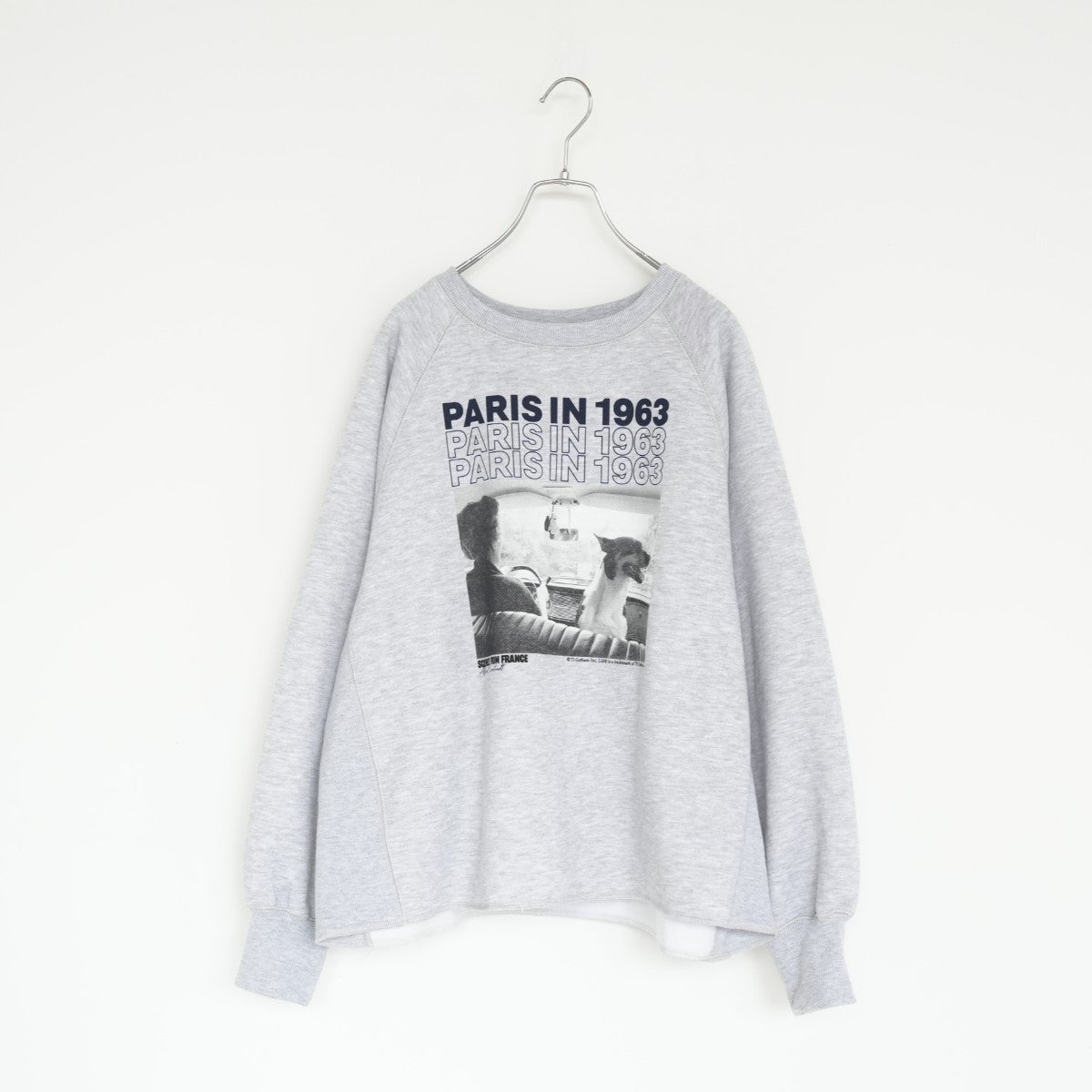 PARIS IN 1963 print sweat プリントスウェット
