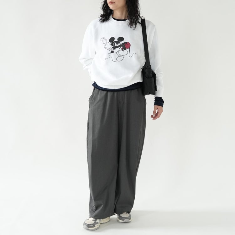 MICKKEY MOUSE Guitar print sweat ミッキーマウス ギター プリントスウェット