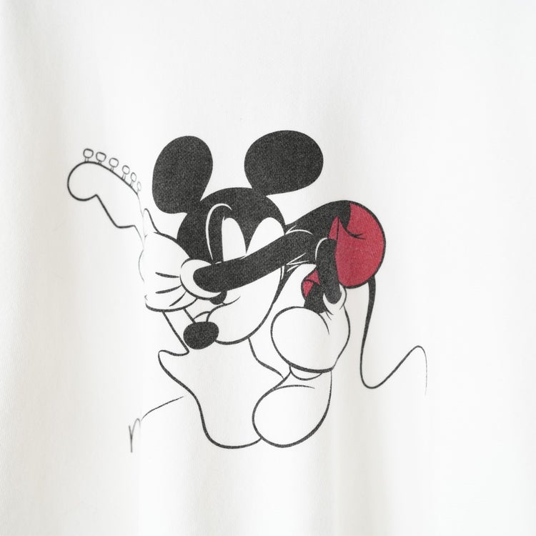 MICKKEY MOUSE Guitar print sweat ミッキーマウス ギター プリントスウェット