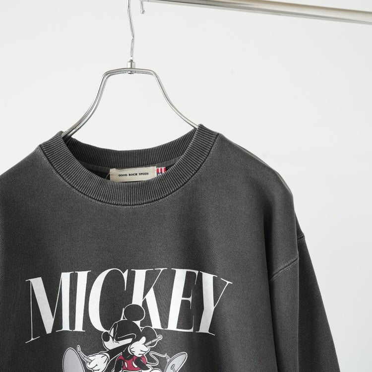 MICKKEY MOUSE Drum print sweat ミッキーマウス ドラム プリントスウェット