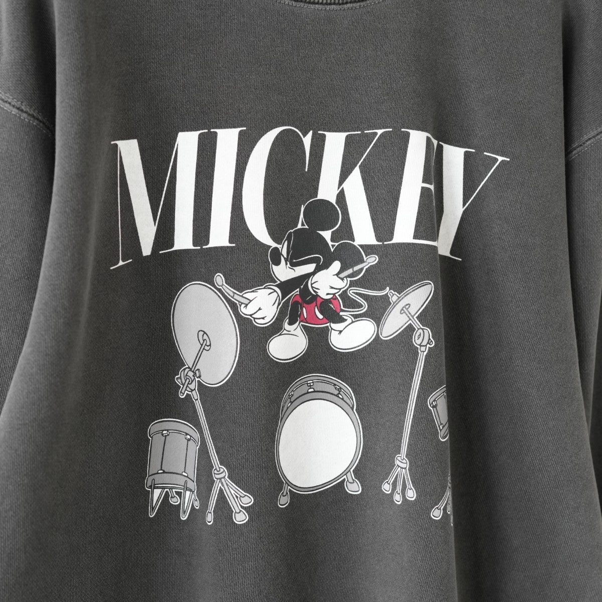 MICKKEY MOUSE Drum print sweat ミッキーマウス ドラム プリントスウェット