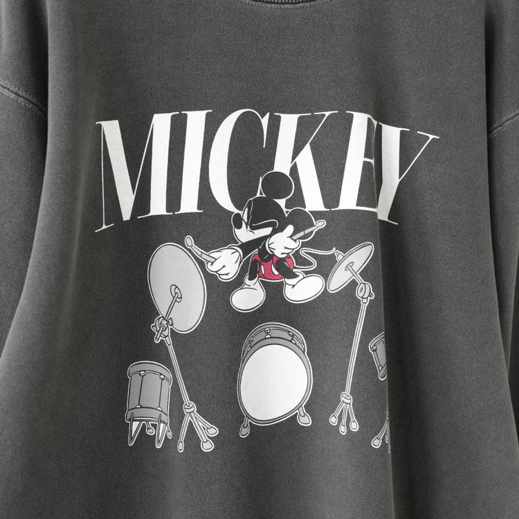 MICKKEY MOUSE Drum print sweat ミッキーマウス ドラム プリントスウェット