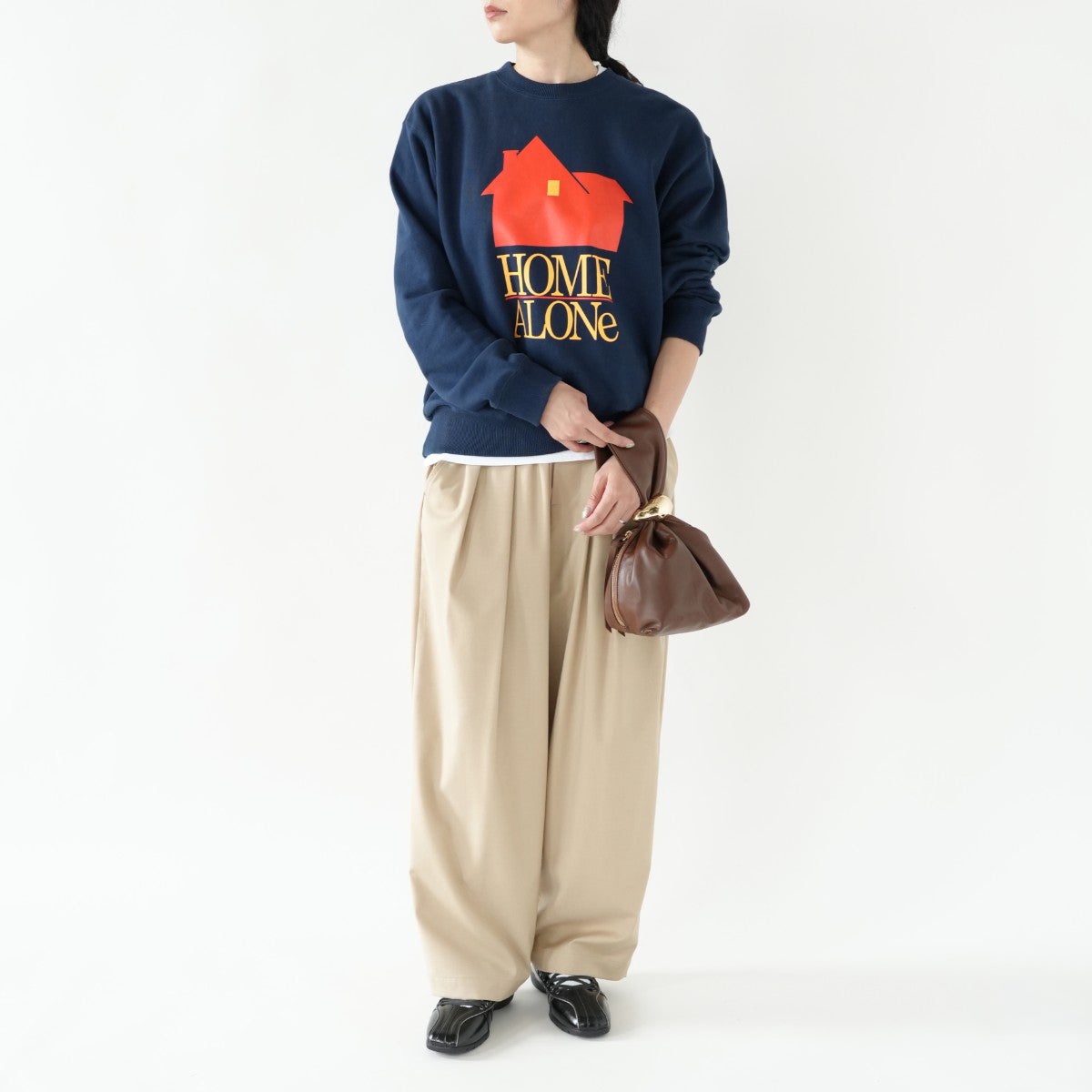 HOMEALONE print sweat ホームアローン プリントスウェット
