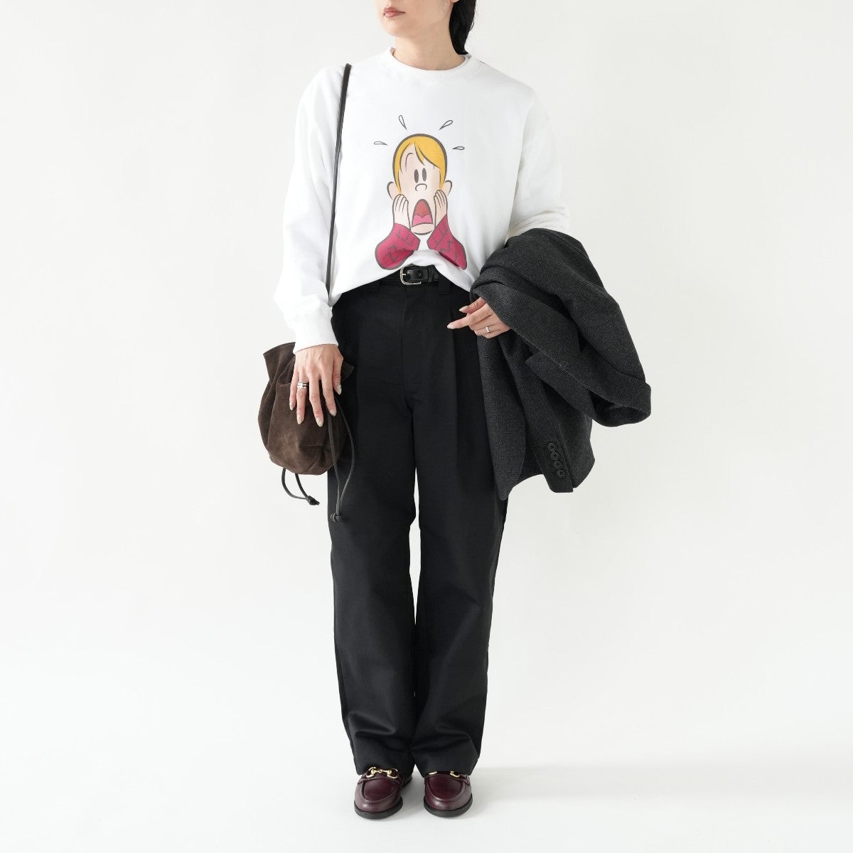 HOMEALONE print sweat ホームアローン プリントスウェット