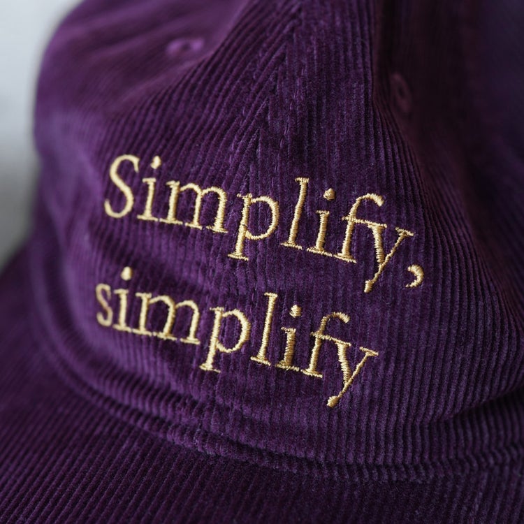 6Panel Cap Corduroy 6パネルキャップコーデュロイ