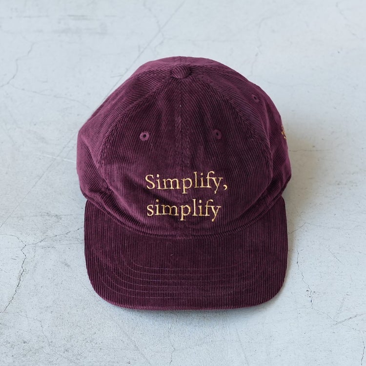 6Panel Cap Corduroy 6パネルキャップコーデュロイ