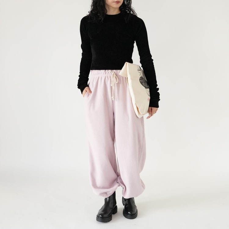 Crewneck Velour Knit クルーネックベロアニット
