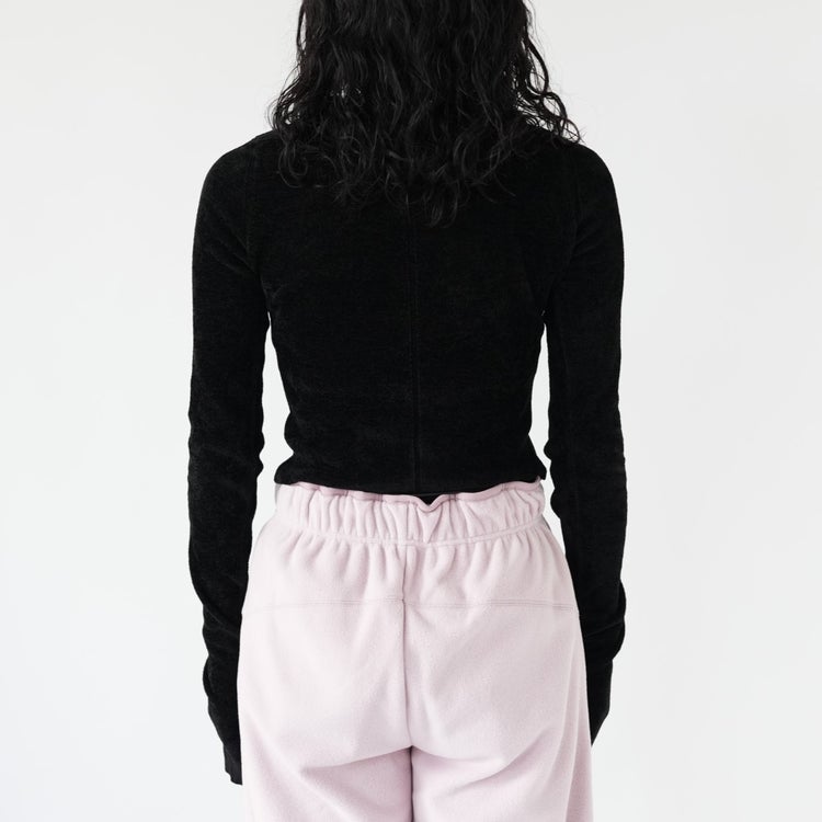 Crewneck Velour Knit クルーネックベロアニット