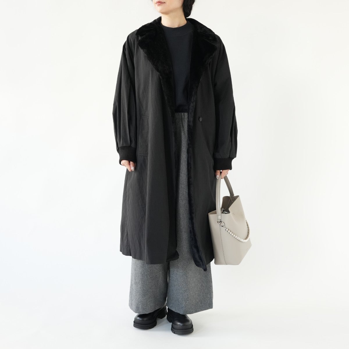 back boa coat バックボアコート