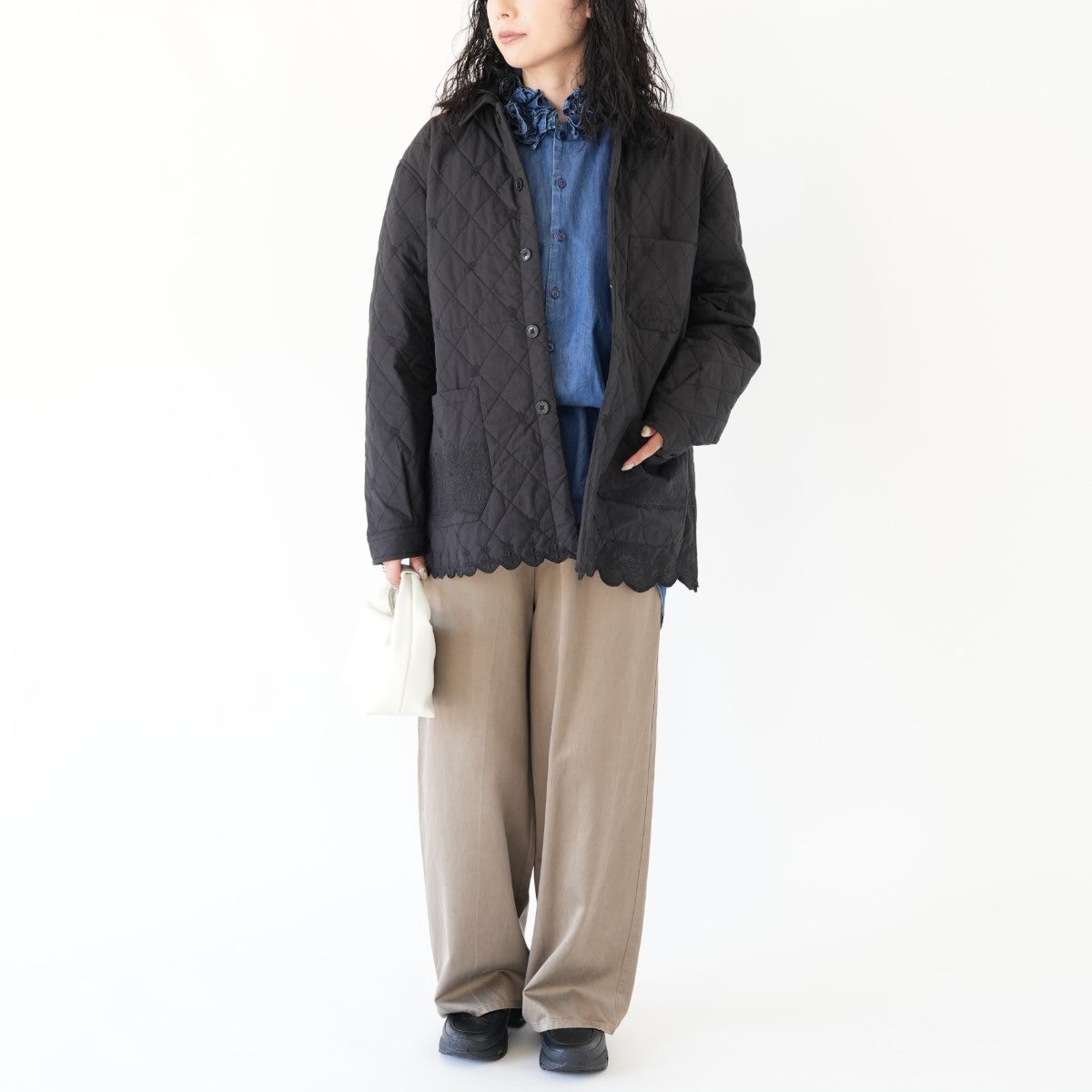 embroidery scallop jacket エンブロイダリー スカロップ ジャケット