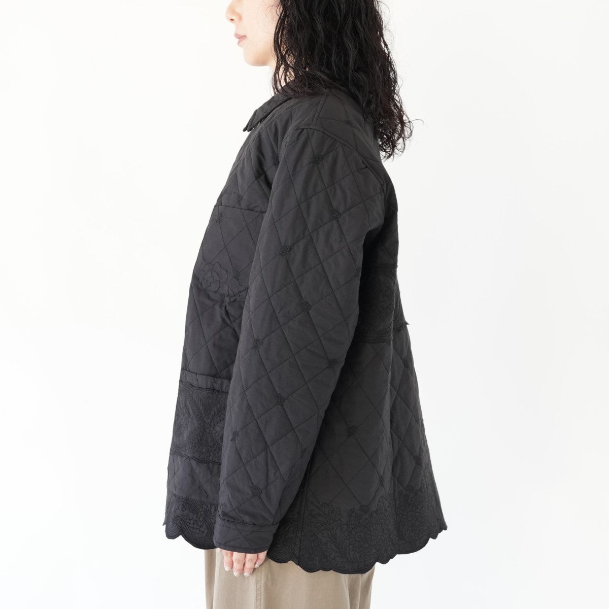embroidery scallop jacket エンブロイダリー スカロップ ジャケット
