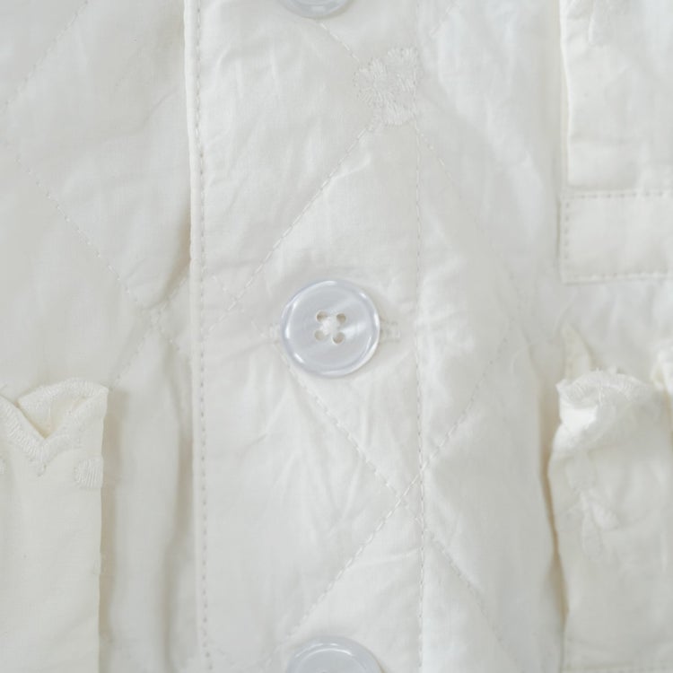 embroidery scallop vest エンブロイダリー スカロップ ベスト