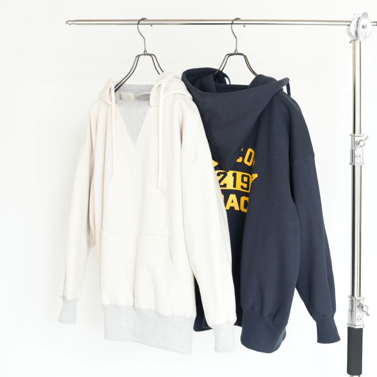 DOUBLE THICKNESS PULLOVER AFTER HOODED ダブルシックネス ルオーバーアフターフーデッドスウェットシャツ