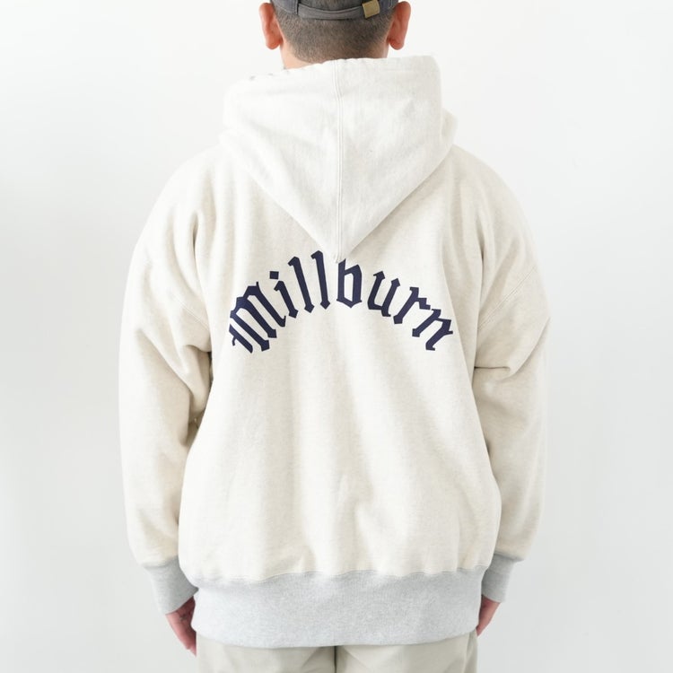 DOUBLE THICKNESS PULLOVER AFTER HOODED ダブルシックネス ルオーバーアフターフーデッドスウェットシャツ