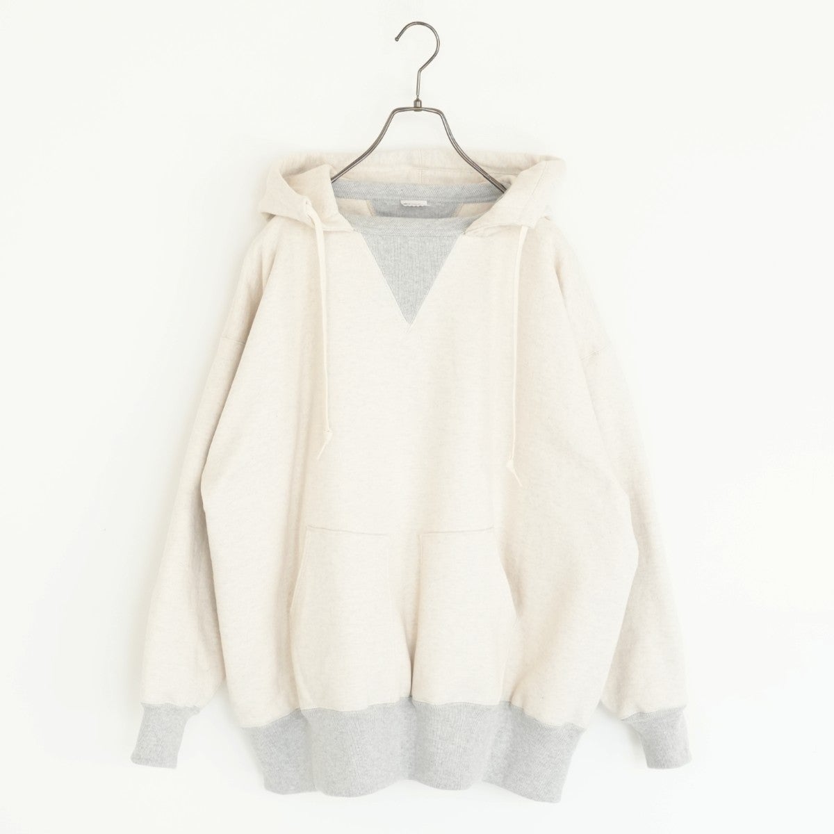 DOUBLE THICKNESS PULLOVER AFTER HOODED ダブルシックネス ルオーバーアフターフーデッドスウェットシャツ