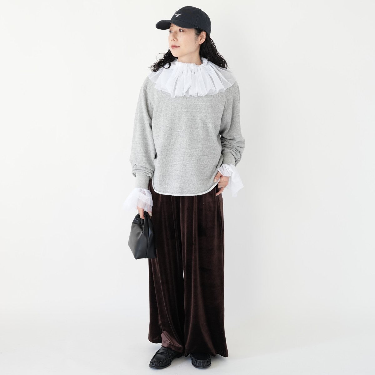 velour wide pt ベロアワイドパンツ