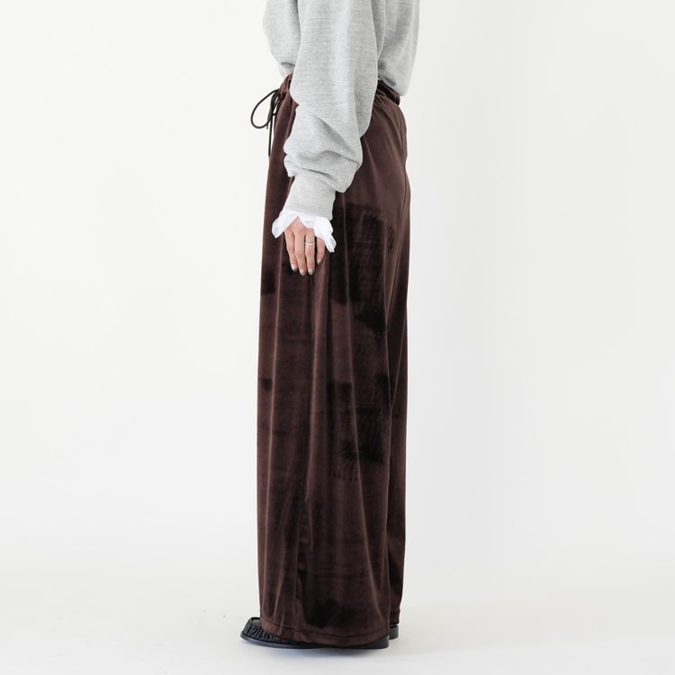 velour wide pt ベロアワイドパンツ