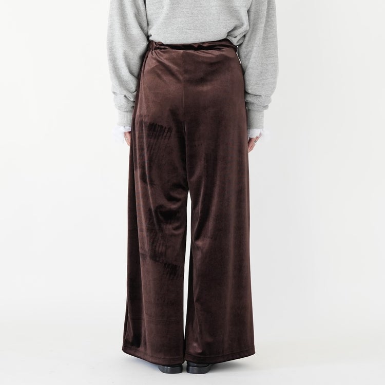 velour wide pt ベロアワイドパンツ