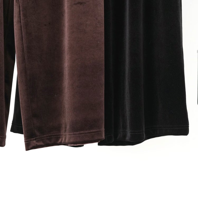 velour wide pt ベロアワイドパンツ