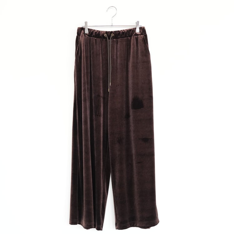 velour wide pt ベロアワイドパンツ