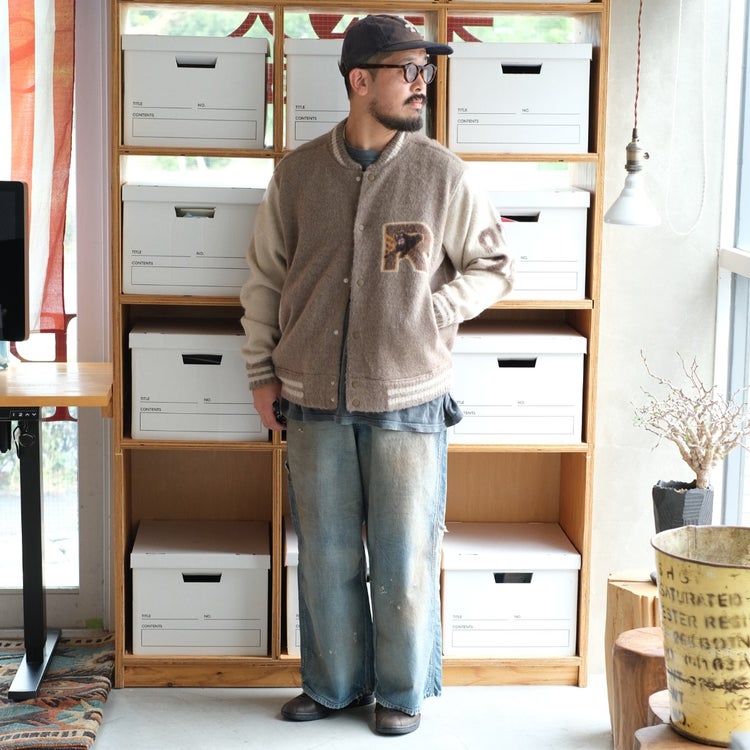 起毛ニットスカジャン