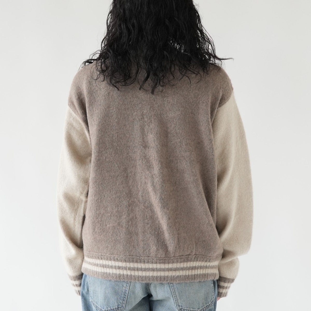 起毛ニットスカジャン