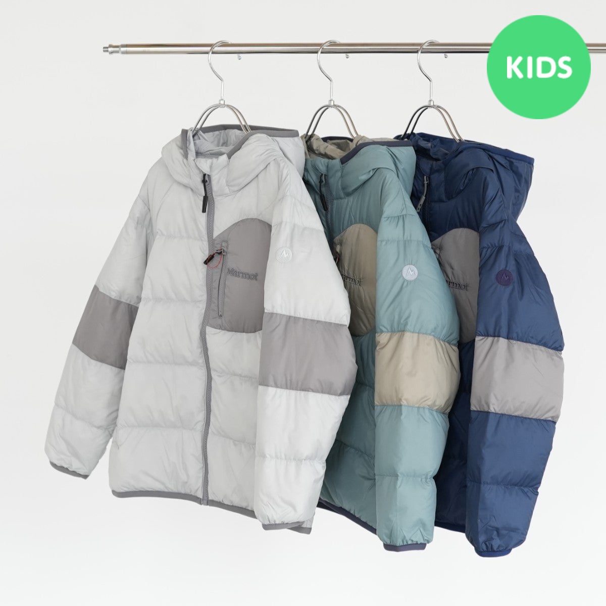 K's 750FP Able Down Hoodie キッズ 750フィルパワーエイブル ダウンフーディ