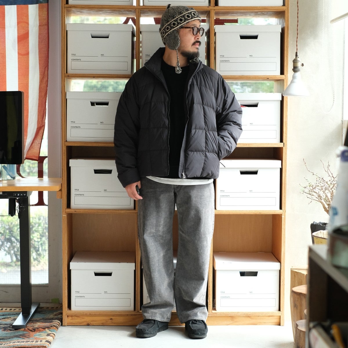 Gridded Down Jacket グリデッドダウンジャケット