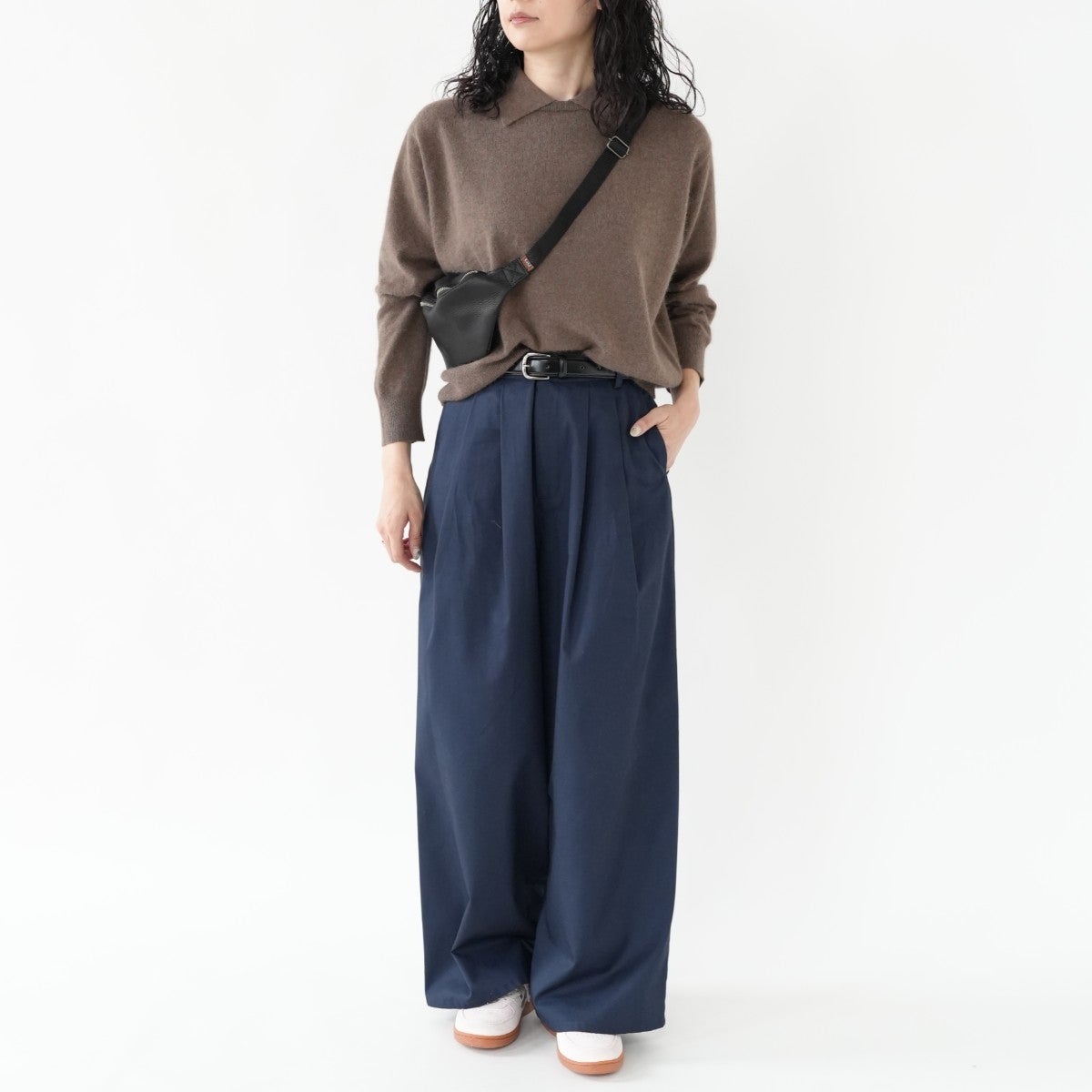 tucked wide chino pants タックワイドチノパンツ