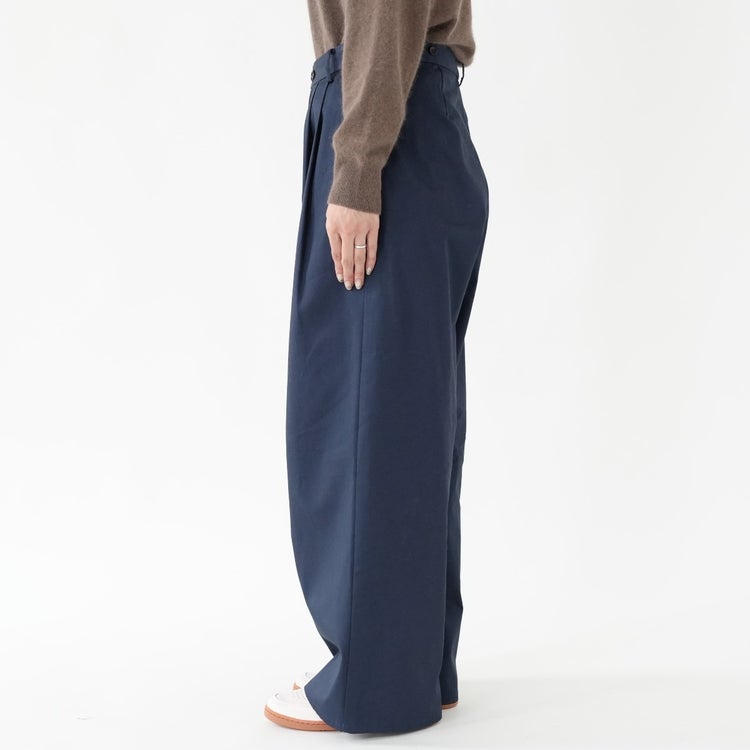 tucked wide chino pants タックワイドチノパンツ