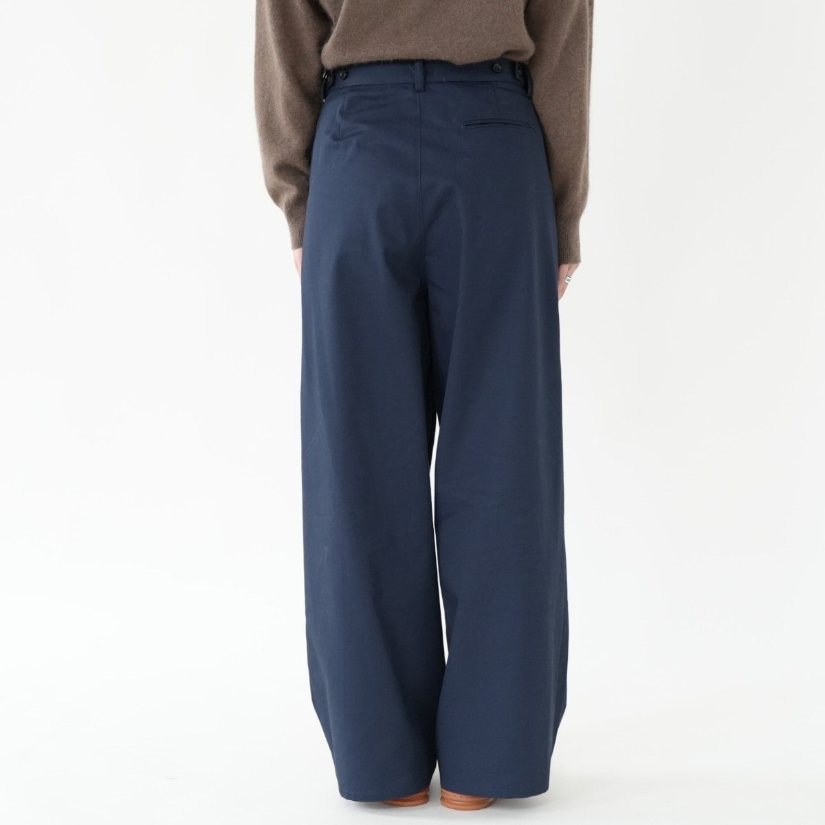 tucked wide chino pants タックワイドチノパンツ