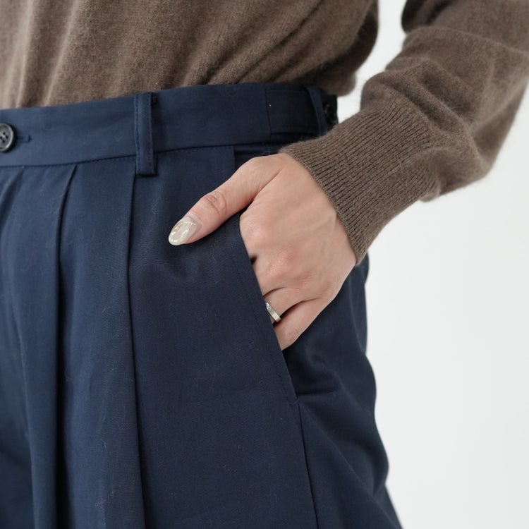 tucked wide chino pants タックワイドチノパンツ