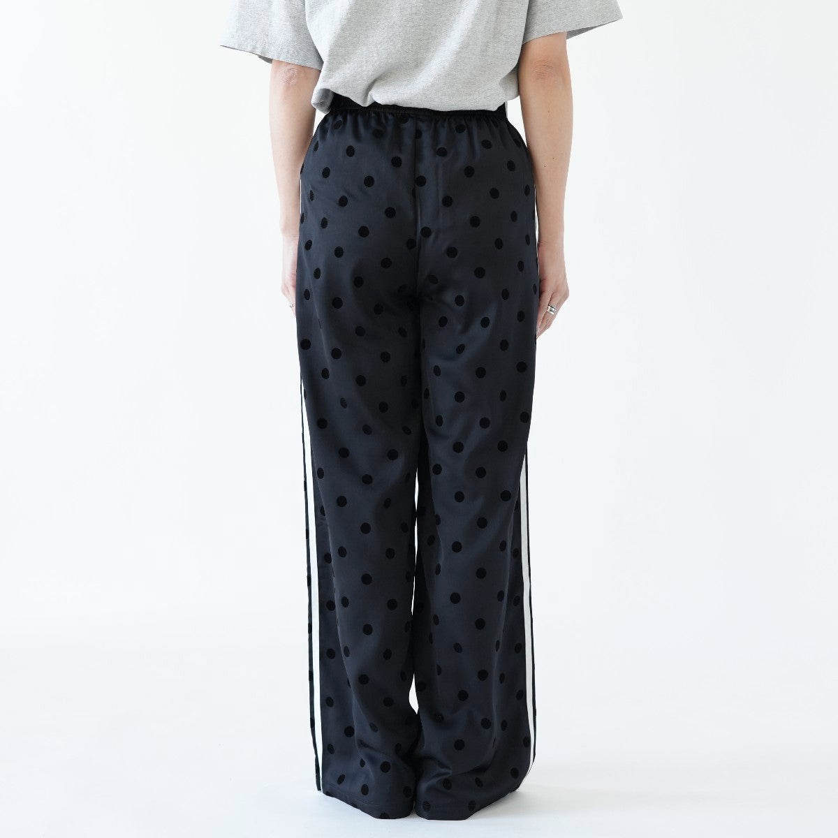 サテン ポルカドット ワイドレッグパンツ/YY362/adidas Originals