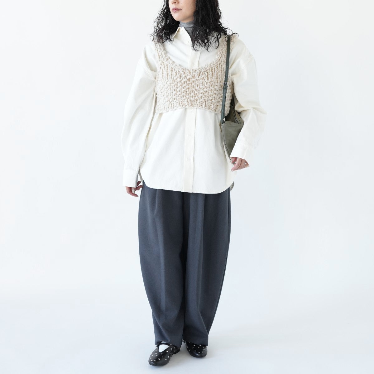 Peachtwill Over Shirts パッチワークオーバーシャツ