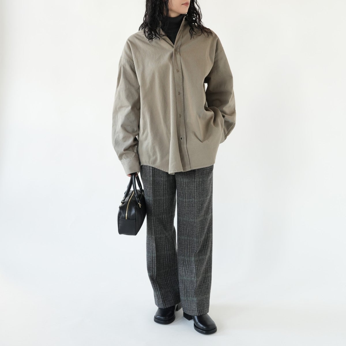 Peachtwill Over Shirts パッチワークオーバーシャツ