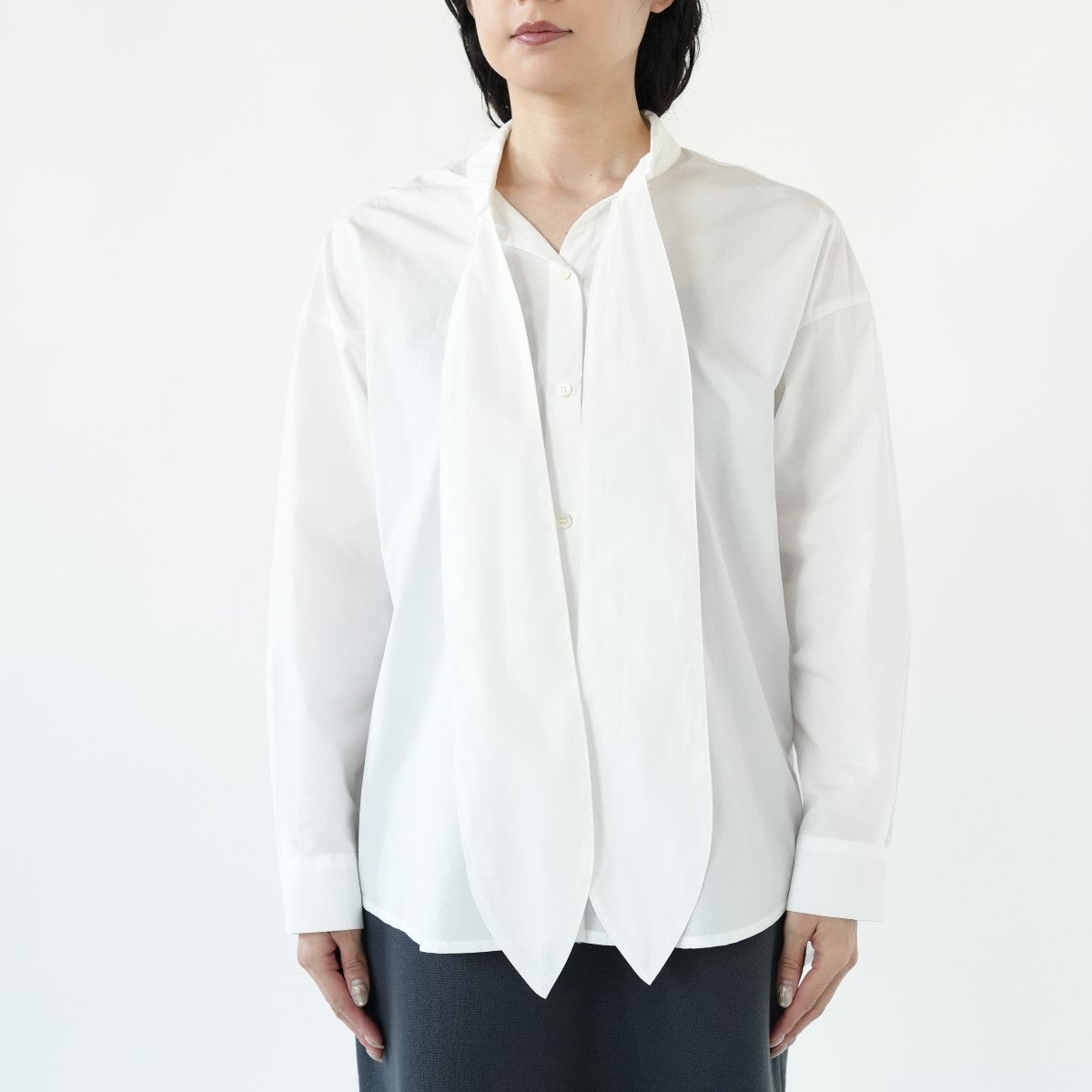 tie collar shirt タイカラーシャツ