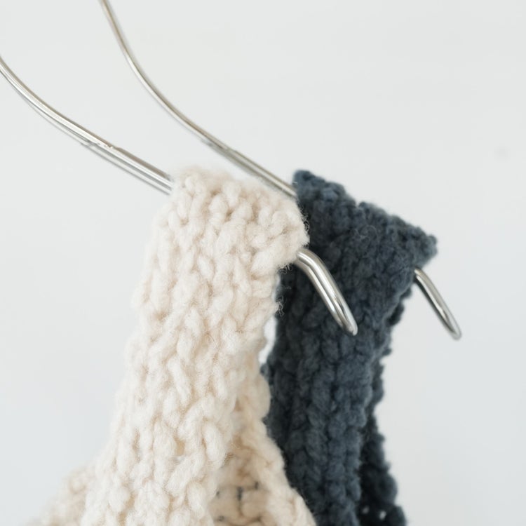 BRITISH SUPER DOWN SLUB FELT YARN HAND-KNIT BUISTIER ブリティッシュスーパーダウンスラブフェルトヤーン ハンドニットビスチェ