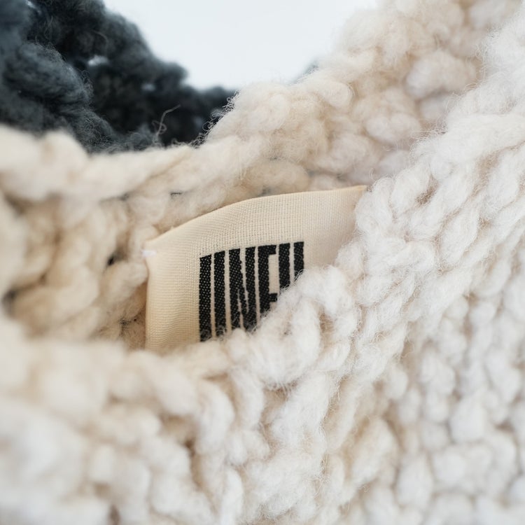 BRITISH SUPER DOWN SLUB FELT YARN HAND-KNIT BUISTIER ブリティッシュスーパーダウンスラブフェルトヤーン ハンドニットビスチェ