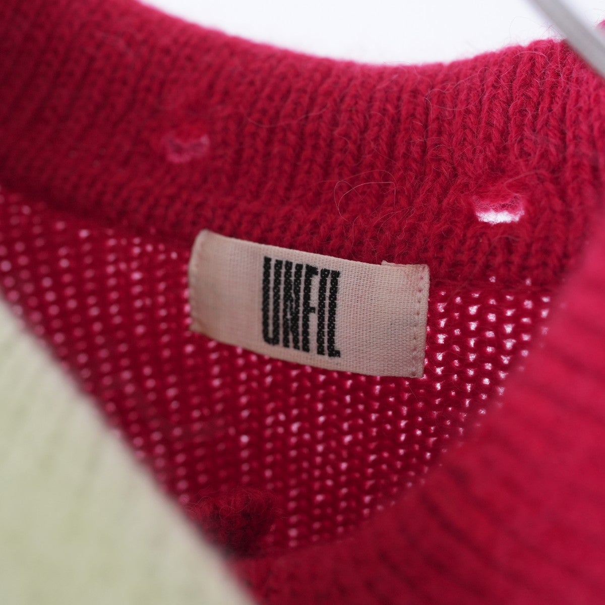 ROYAL BABY ALPACA DAMAGE PATTERN-KNIT POLO ロイヤルベビーアルパカ ダメージパターンニットポロ