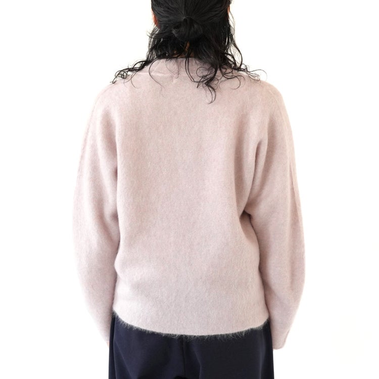 STRETCH SUPERKID MOHAIR V-NECK CARDIGAN ストレッチスーパーキッドモヘア Vネックカーディガン