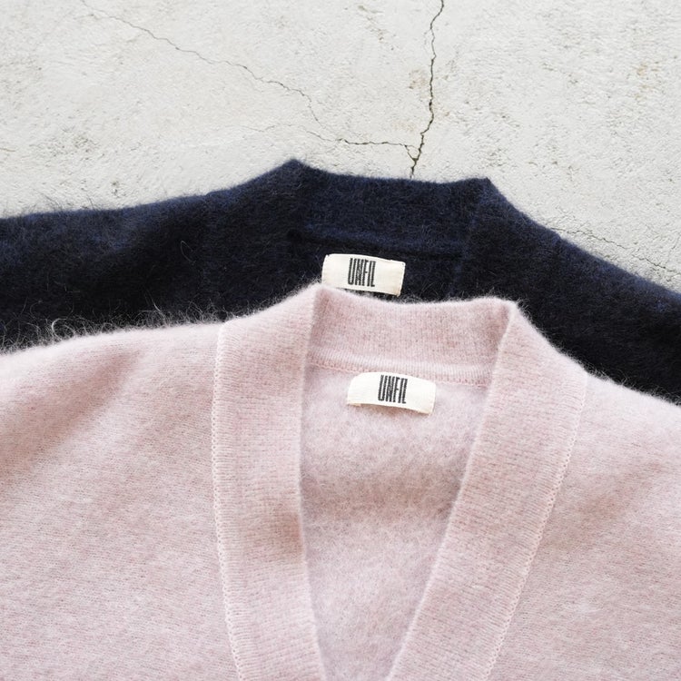 STRETCH SUPERKID MOHAIR V-NECK CARDIGAN ストレッチスーパーキッドモヘア Vネックカーディガン