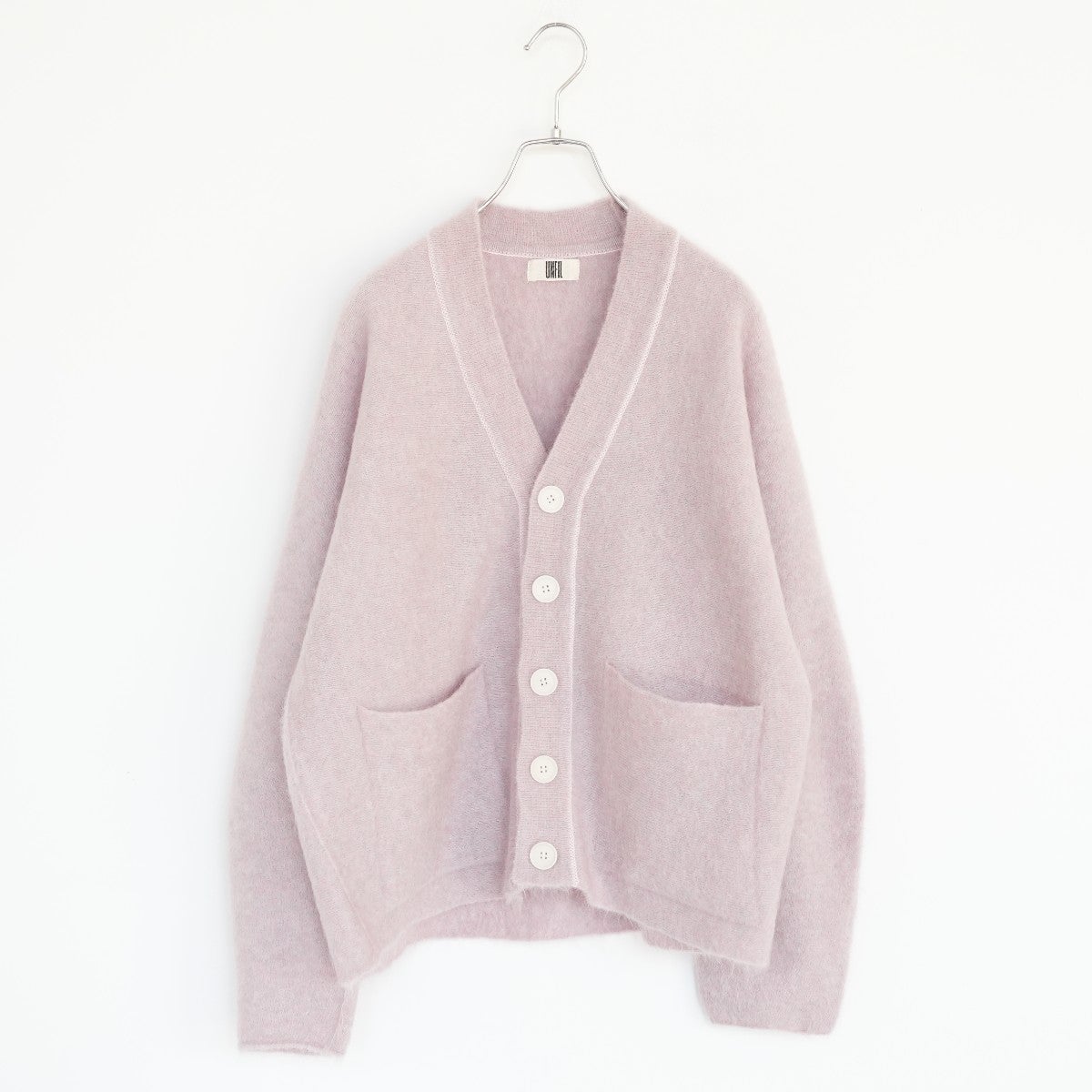 STRETCH SUPERKID MOHAIR V-NECK CARDIGAN ストレッチスーパーキッドモヘア Vネックカーディガン